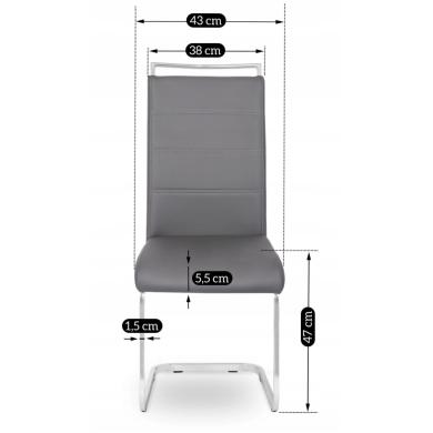 Обідній стілець Mebel Elit LOCA Сірий - 10 Обідній стілець Mebel Elit LOCA Сірий ME.LOCA/P/CH/E/K фото - 10