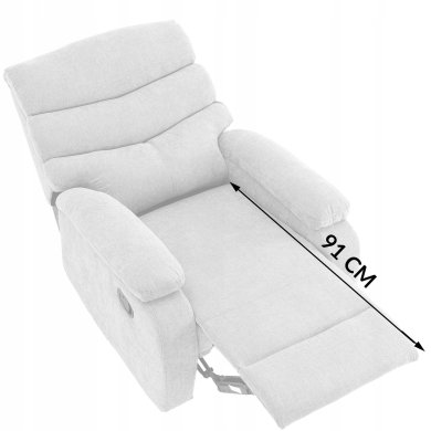 Кресло мягкое раскладное с реклайнером Kontrast VERA Серый 5.01.84816 фото - 15