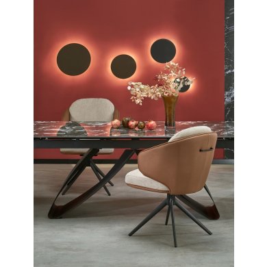 Обеденный стул поворотный Halmar K554 Бежевый V-CH-K/554-KR-BRĄZOWY фото - 13