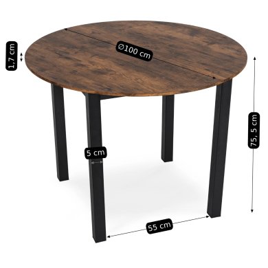 Обеденный стол Mebel Elit TEO Дуб рустик - 8 Обеденный стол Mebel Elit TEO Дуб рустик ME.TEO/DRU/CZ/S фото - 8