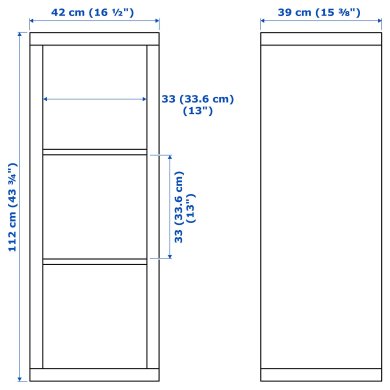 IKEA Стеллаж KALLAX Белый (ИКЕА КАЛЛАКС) 30372188 фото - 2