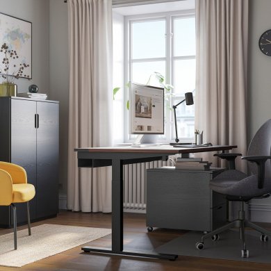 IKEA Письмовий стіл MITTZON Горіх (ИКЕА МИЦОН) 49513956 фото - 5