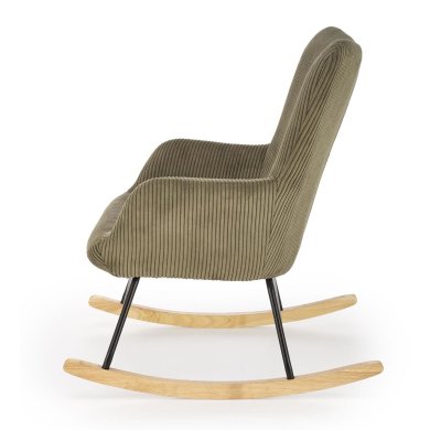 Кресло-качалка мягкое Halmar BELMIRO Оливковый - 4 Кресло-качалка мягкое Halmar BELMIRO Оливковый V-CH-BELMIRO-FOT-OLIWKOWY фото - 4