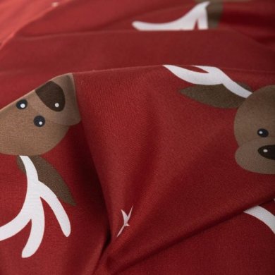 Комплект постельного белья Homla REINDEER 160x200 см Красный 200956 фото - 5