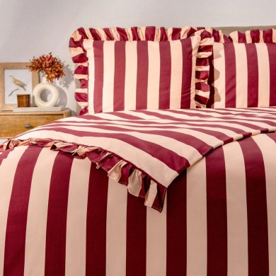 Комплект постільної білизни Homla TIFFANY 200x220 см Бордовий 241960 фото - 2
