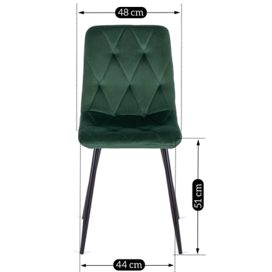 Обеденный комплект мебели Mebel Elit HARRY ROBIN | Черный / Зеленый HARRY/CZ/S/ROBIN/Z/V/Z4/K фото - 11