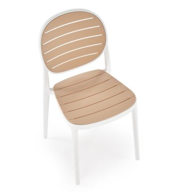 Садовий стілець Halmar K529 Білий V-CH-K/529-KR-BIAŁY/NATURALNY фото - 8