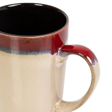Кружка Homla MENSO 600 мл | Бежевий / Синій / Червоний - 3 Кружка Homla MENSO 600 мл | Бежевий / Синій / Червоний 210639 фото - 3