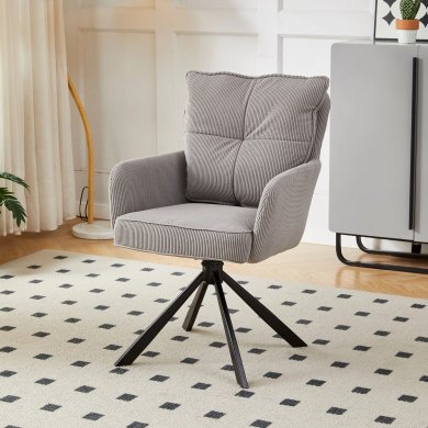 Обеденный стул поворотный Mebel Elit CITY Velvet Серый ME.CITY/P/SZTR/K фото - 6