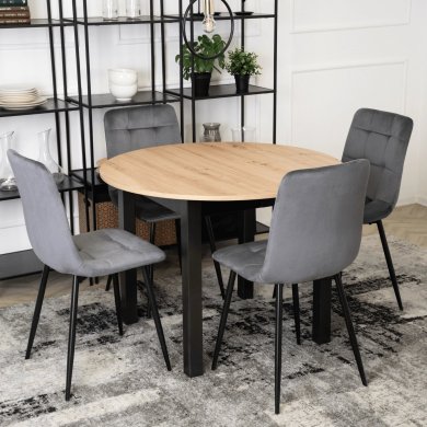 Розкладний обідній стіл Mebel Elit HARRY Дуб рів'єра - 8 Розкладний обідній стіл Mebel Elit HARRY Дуб рів'єра B.HARRY/DR/CZ/S фото - 8