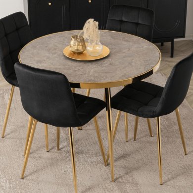 Обеденный стол Mebel Elit TINGA Marmur Серый ME.TINGA/P/S фото - 5