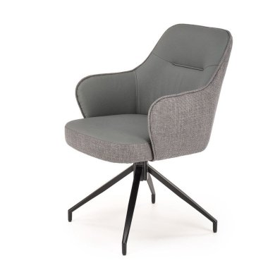 Обідній стілець поворотний Halmar K527 Попелястий - 3 Обідній стілець поворотний Halmar K527 Попелястий V-CH-K/527-KR-POPIELATY фото - 3