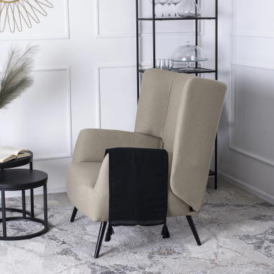 Кресло мягкое Mebel Elit LARSEN Светло-коричневый ME.LARSEN/BR/T/FW фото - 6