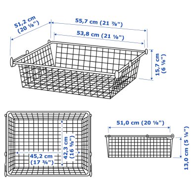 Корзина HJALPA - 4 IKEA Корзина HJALPA (ИКЕА ХЬАЛПА) 29213464 фото - 4