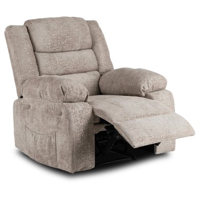 Кресло мягкое раскладное с реклайнером Mebel Elit ARTURO Welur Бежевый ME.ARTURO/BZ/V/FW фото - 2
