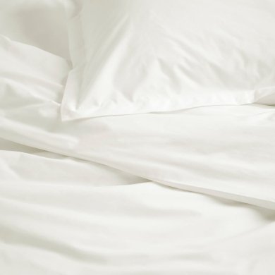 IKEA Комплект постільної білизни HAMPFLOCKEL 150x200 см Білий (ИКЕА ХЭМПФЛОКЕЛЬ) 70606388 фото - 2