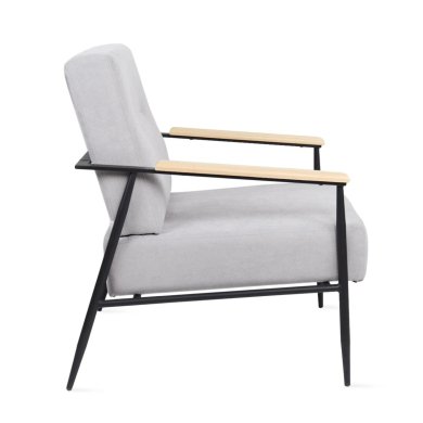 Крісло м'яке Homla VELUDO Сірий 213192 фото - 3