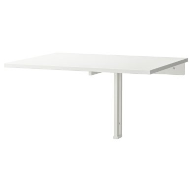 IKEA Складаний настінний стіл NORBERG Білий (ИКЕА НОРБЕРГ) 30180504