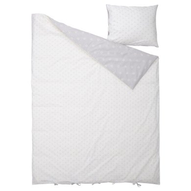 Комплект постільної білизни NATTSLANDA 150х200 см Сірий - 15 IKEA Комплект постільної білизни NATTSLANDA 150х200 см Сірий (ИКЕА НАТТСЛАНДА) 30508021 фото - 15