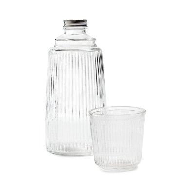 Графин с стаканом Homla HALLIE 1,1 л Прозрачный 227051 фото - 2