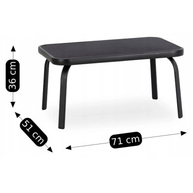 Комплект садових меблів Mebel Elit MINNESOTA Чорний - 12 Комплект садових меблів Mebel Elit MINNESOTA Чорний ME.MINNESOTA/CZ/T/OGR/ZES фото - 12