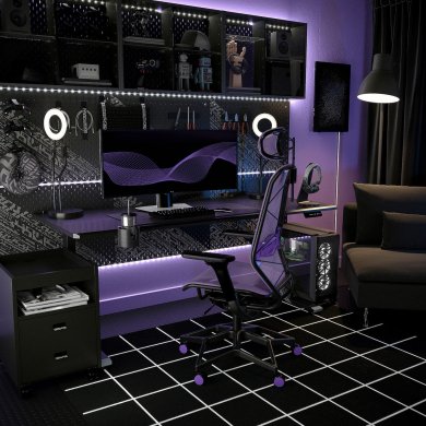 IKEA Геймерське крісло STYRSPEL Фіолетовий (ИКЕА СТИРСПЕЛЬ) 20522027 фото - 5