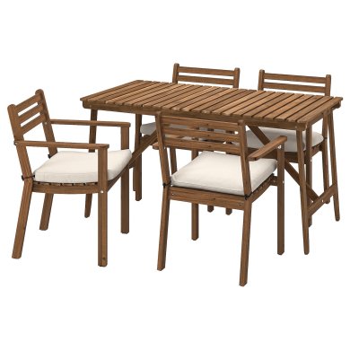 IKEA Комплект садовой мебели ASKHOLMEN Дерево (ИКЕА АСХОЛЬМЕН) 49530296