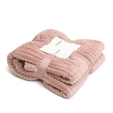 Плед Homla GOFER 150x200 см Рожевий 210077 фото - 5