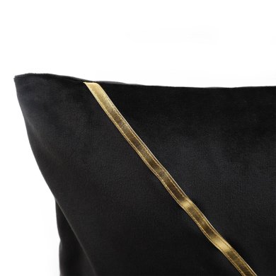 Декоративная наволочка Homla GILZA 45x45 см Черный 210107 фото - 3