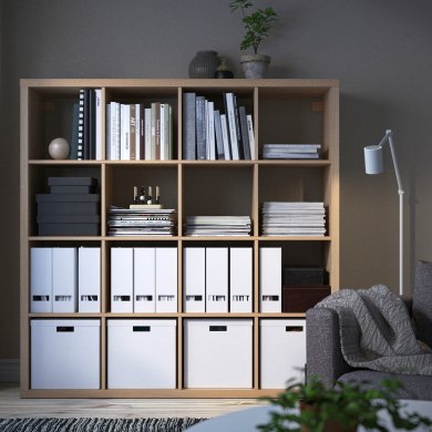 IKEA Стеллаж KALLAX Дуб (ИКЕА КАЛЛАКС) 10324513 фото - 12