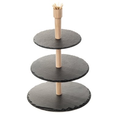 Сервірувальна підставка Homla STONE | Чорний / Дерево 200154 фото - 2
