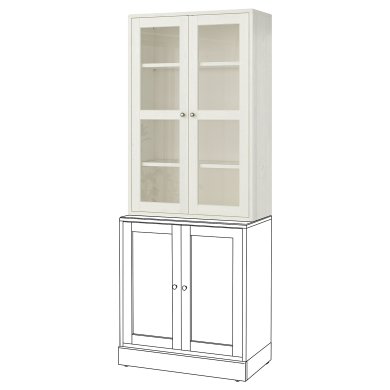 IKEA Витрина HAVSTA (ИКЕА ХАВСТА) 30388636 фото - 8