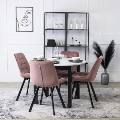 Обідній стілець Mebel Elit RICK Welur Рожевий ME.RICK/R/V/K фото - 12
