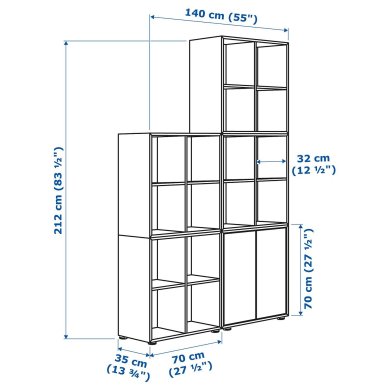 IKEA Стеллаж EKET (ИКЕА ЭКЕТ) 59221085 фото - 7
