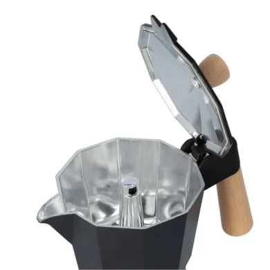 Кофеварка гейзерная Homla MIA MOKKA | Черный / Дерево - 5 Кофеварка гейзерная Homla MIA MOKKA | Черный / Дерево 200167 фото - 5