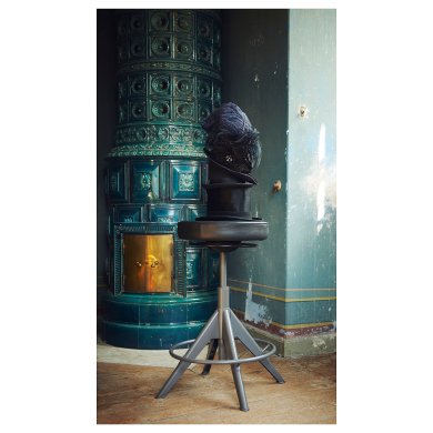 IKEA Табурет поворотний TROLLBERGET Чорний (ИКЕА TROLLBERGET) 80379347 фото - 4