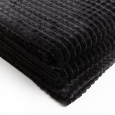 Плед Homla GOFER 150x200 см Чорний 210078 фото - 3