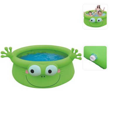 Надувной детский бассейн Bestway 17398 ЖАБКА 175x62 см Зеленый JIL17398 фото - 2