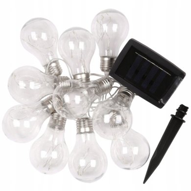 Декоративна гірлянда на сонячній батареї Garden Line 10 LED 1,8 м Теплий-білий - 2 Декоративна гірлянда на сонячній батареї Garden Line 10 LED 1,8 м Теплий-білий SOL3538 фото - 2
