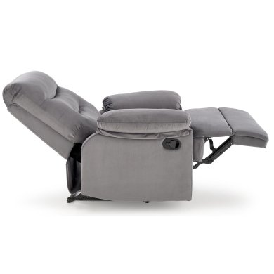 Кресло мягкое раскладное с реклайнером Halmar DRAGER Пепельный V-CH-DRAGER-FOT-POPIELATY фото - 7