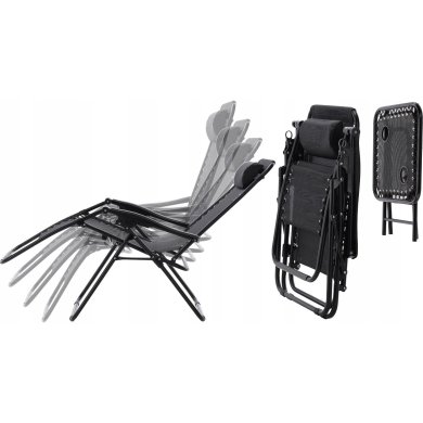 Комплект складаних садових меблів Favora ZERO GRAVITY Темно-сірий FZ12050DG фото - 6