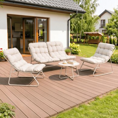 Комплект садових меблів Mebel Elit MEGARA Бежевий ME.MEGARA/P/T/ZES фото - 7