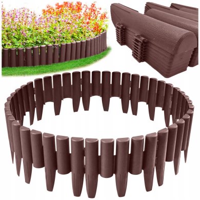 Садовый палисад Garden Line 8 шт Коричневый - 2 Садовый палисад Garden Line 8 шт Коричневый DOS2361_brown фото - 2