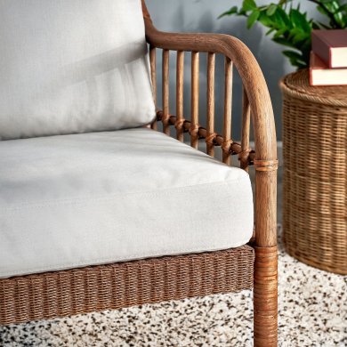 Садове крісло HOLMSTA/FROKNABO Бежевий - 5 IKEA Садове крісло HOLMSTA/FROKNABO Бежевий (ИКЕА ХОЛЬМСТ/ФРКНАБО) 19428808 фото - 5