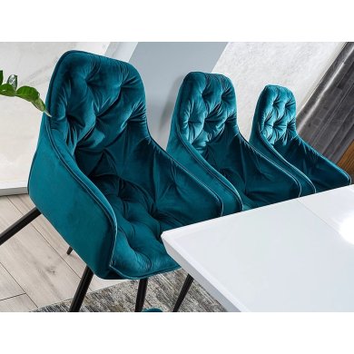 Обеденный стул Signal CHERRY Welur Бирюзовый CHERRYVCTU фото - 3