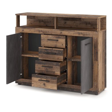 Комод Mebel Elit BLAGO MIDI B Темный дуб W.LUNA/MIDIB/OSD/MA/KOM2D4S фото - 3