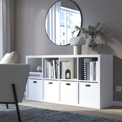 IKEA Стеллаж KALLAX Белый (ИКЕА КАЛЛАКС) 80275887 фото - 20