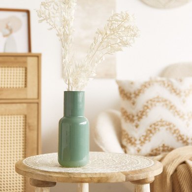 Ваза Homla BELLY 9x21 см Зелений 228284 фото - 6
