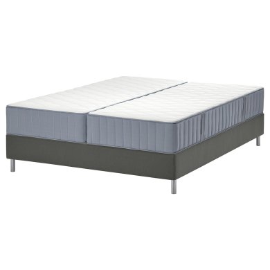 IKEA Кровать LYNGOR 160x200 см Серый (ИКЕА ЛИНГОР) 89613497