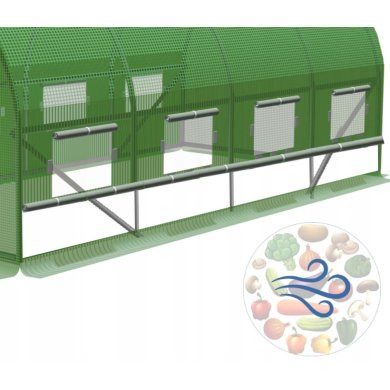 Парник теплица Garden Line 4,5x2x2 м Зеленый - 4 Парник теплица Garden Line 4,5x2x2 м Зеленый TUN3927 фото - 4